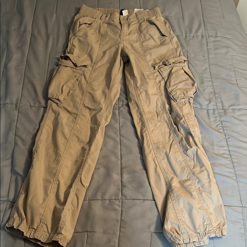 Divided Tan Cargo Pants Relaxed Fit